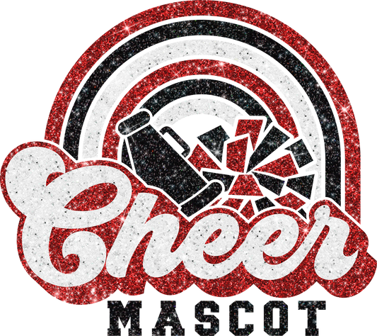 Glitter Cheer tee  (ADD SCHOOL COLORS IN NOTES)