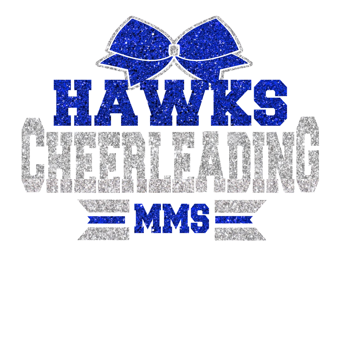 Glitter Team Cheer Tee (ADD SCHOOL NAME COLORS AND MASCOT IN NOTES)