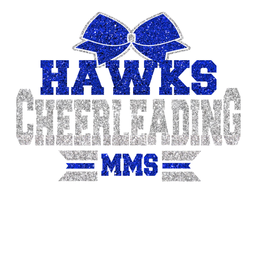 Glitter Team Cheer Tee (ADD SCHOOL NAME COLORS AND MASCOT IN NOTES)